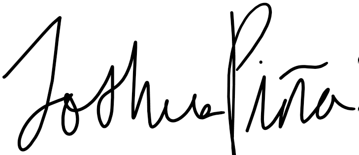 Joshua Piña signature